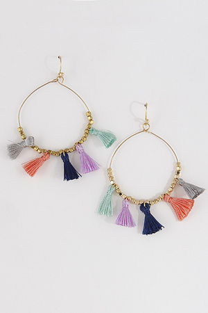 Rainbow Tassel Earrings 7FAE9